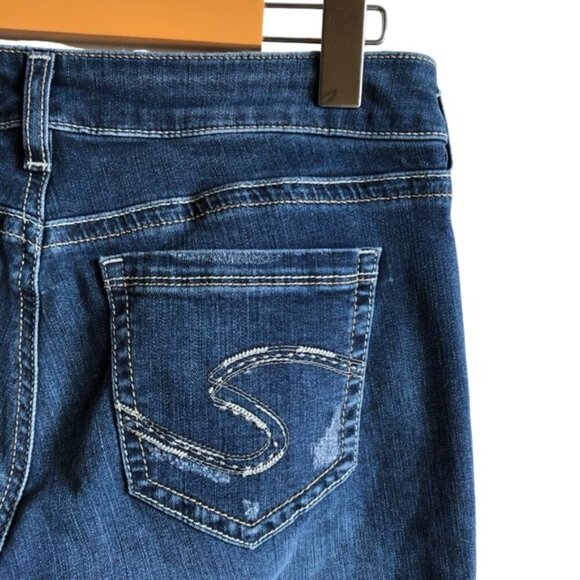 Silver Jeans Suki Capri Mid Rise Curvy Fit Size 28 - Picture 11 of 13